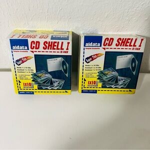 Aidata CD Cover Booklet Case 10 Unite Per Pack NEW Bundle of (2) Super Thin 5mm